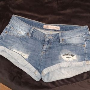 Guess Stretch Jean Ripped Shorts